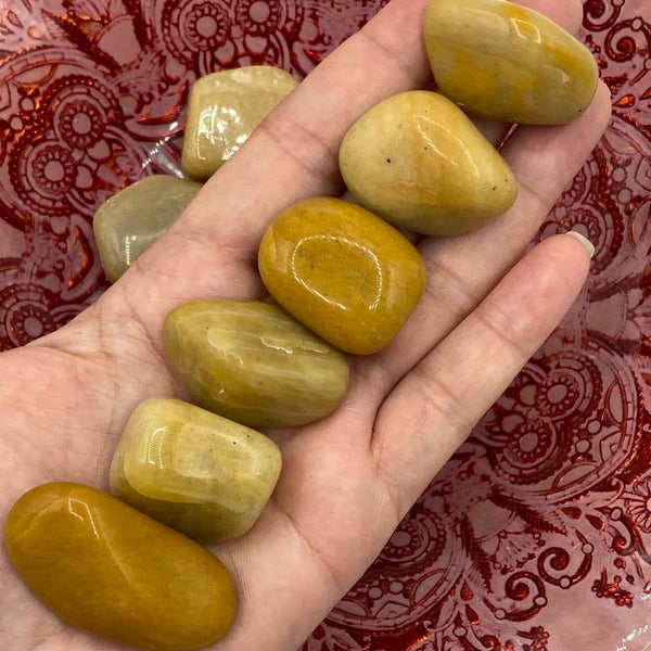 Yellow Aventurine Tumblestones BD Crystals