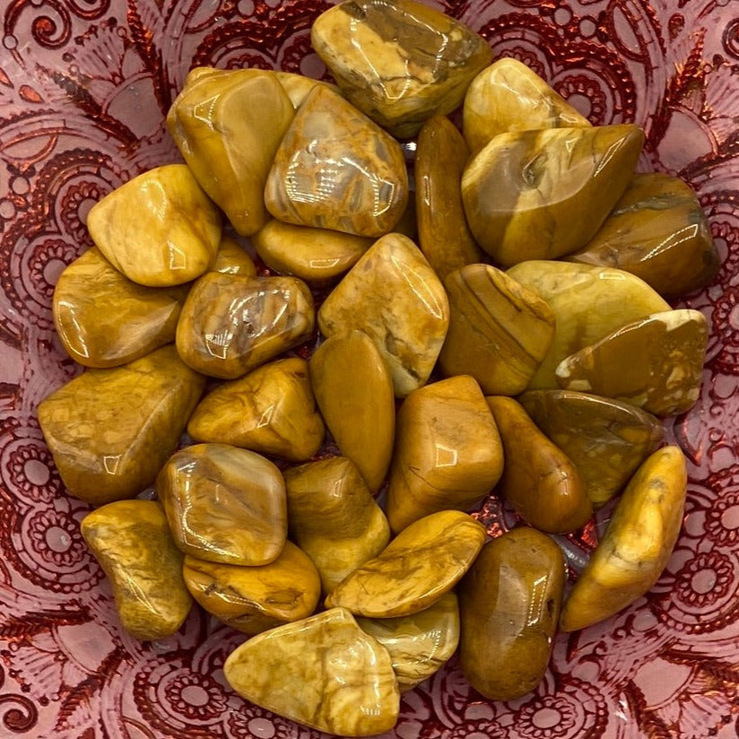 Yellow Jasper Tumblestones - Courage & Mental Clarity BD Crystals