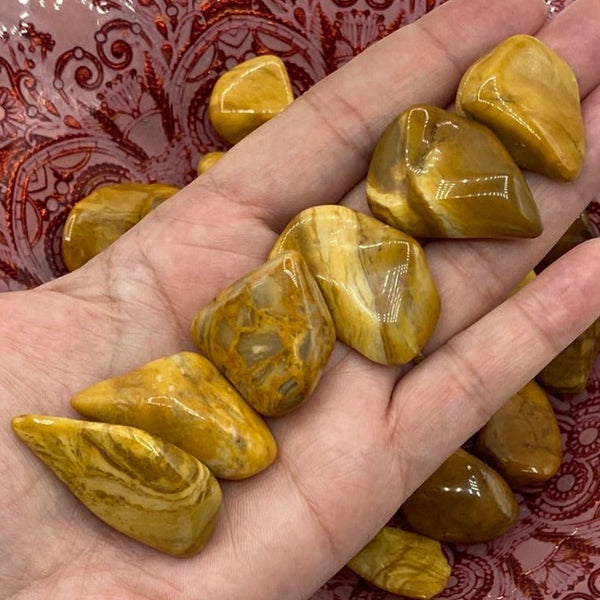 Yellow Jasper Tumblestones - Courage & Mental Clarity BD Crystals