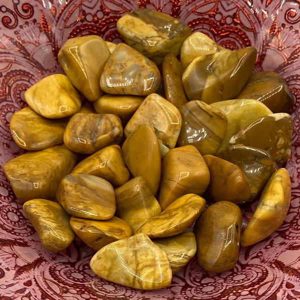 Yellow Jasper Tumblestones - Courage & Mental Clarity BD Crystals