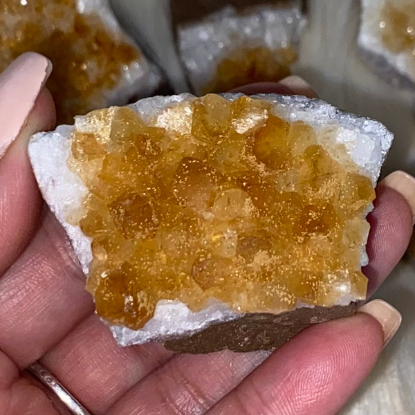 Citrine Druse Clusters (Heat Treated) - Abundance & Success