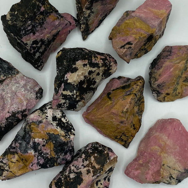 Rough Rhodonite - Emotional Healing & Self-Confidence