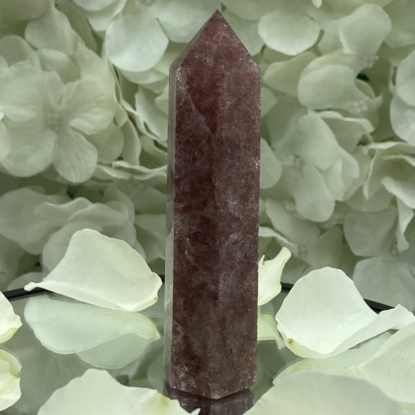 Strawberry Quartz Point - Intuition & Emotional Healing