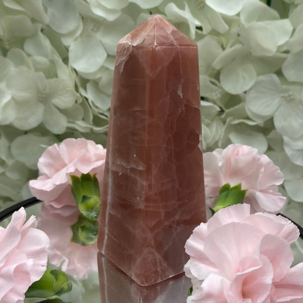 Strawberry Calcite Obelisk - Motivation & Willpower