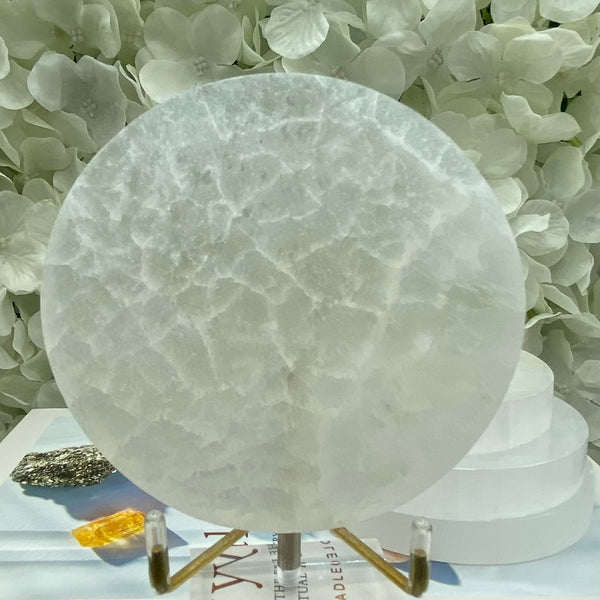 Selenite Charging Disc/Plate - Cleansing & Purification