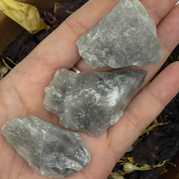 Rough Grey Moonstone Chunk - Intuition & Clairvoyance