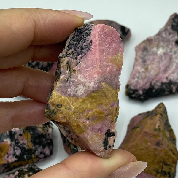 Rough Rhodonite Chunk - Emotional Healing & Self-Confidence